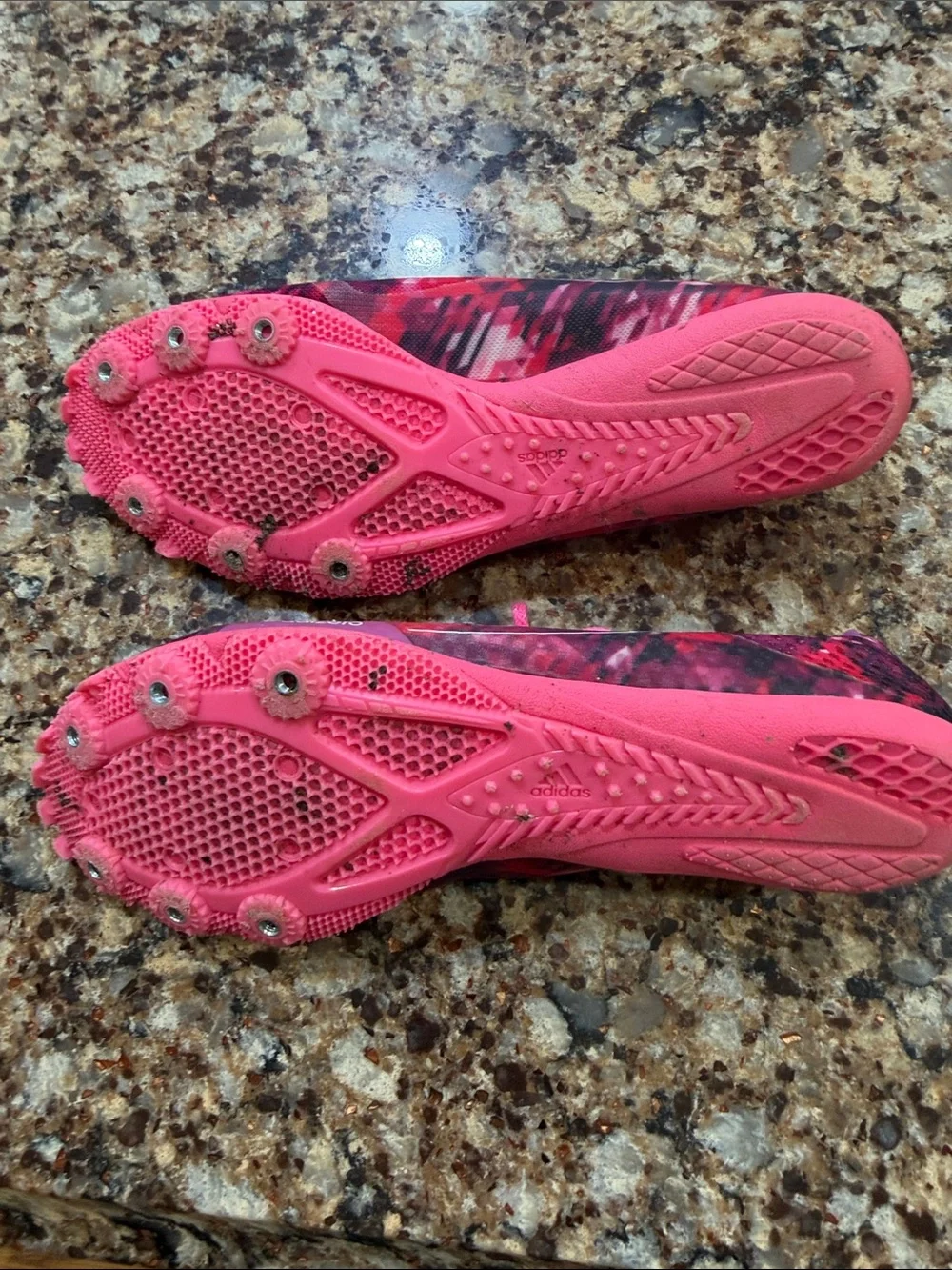 adidas Women's Pink and Purple Patterned Athletic Shoes